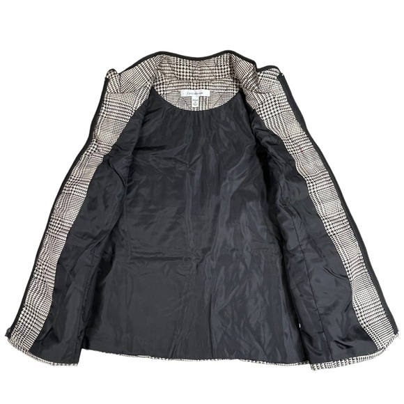 Croft & Barrow plus size 1x black & white houndstooth thin puffer vest EUC - Picture 7 of 15